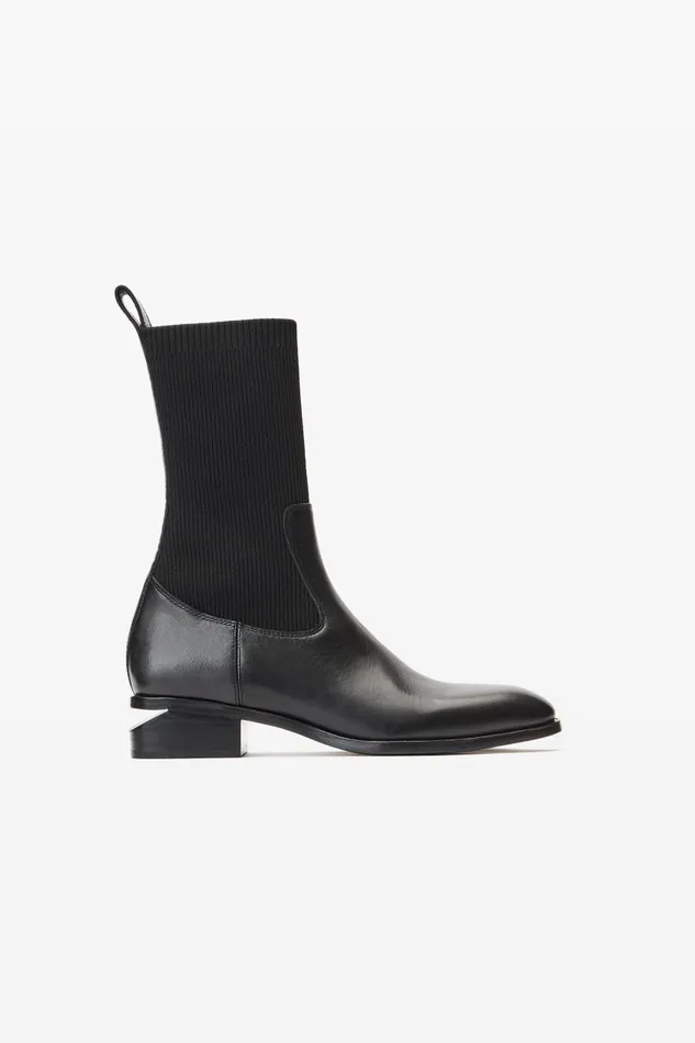 Alexander Wang Shoes Women Kane Sock Boot In Leather