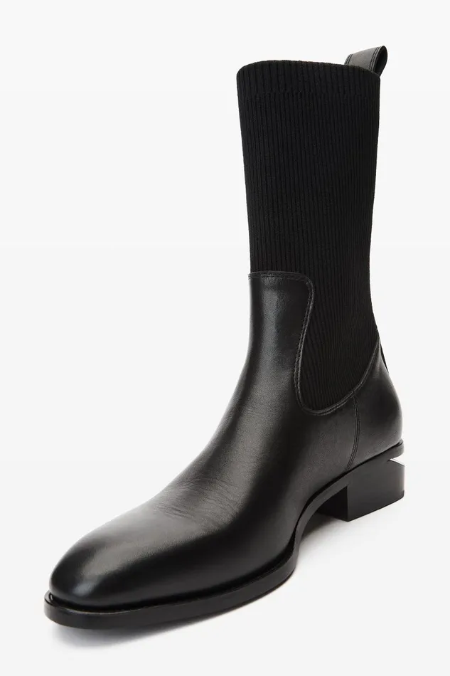 Alexander Wang Shoes Women Kane Sock Boot In Leather