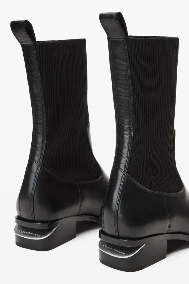 Alexander Wang Shoes Women Kane Sock Boot In Leather