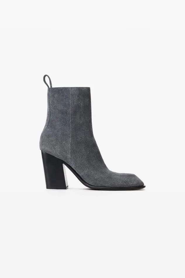 Alexander Wang Shoes Women Throttle 95mm Ankle Boot In Calf Leather