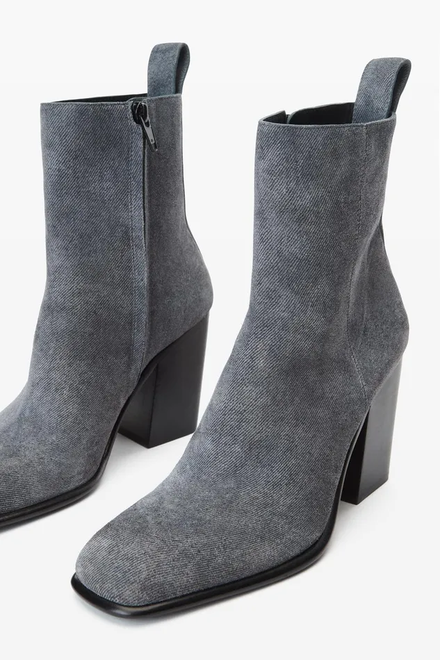 Alexander Wang Shoes Women Throttle 95mm Ankle Boot In Calf Leather