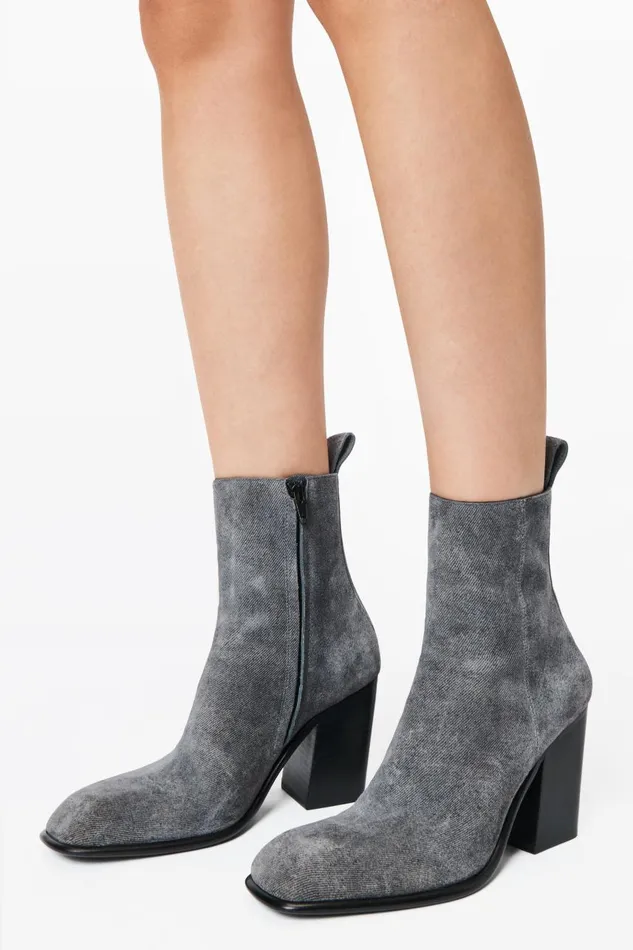 Alexander Wang Shoes Women Throttle 95mm Ankle Boot In Calf Leather