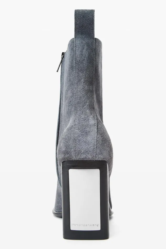 Alexander Wang Shoes Women Throttle 95mm Ankle Boot In Calf Leather