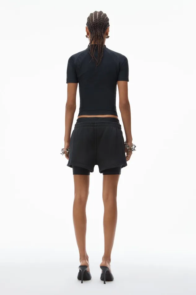 Alexander Wang Shorts Women PreStyled Short With Boxer Brief