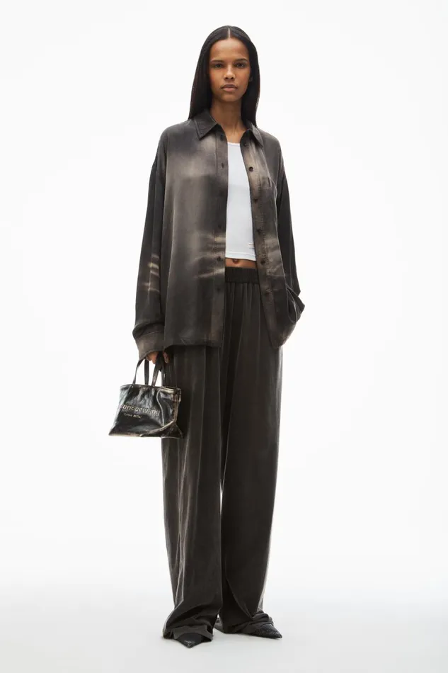 Alexander Wang Sweatpants Women HighWaist Relaxed Sweatpant In Cotton