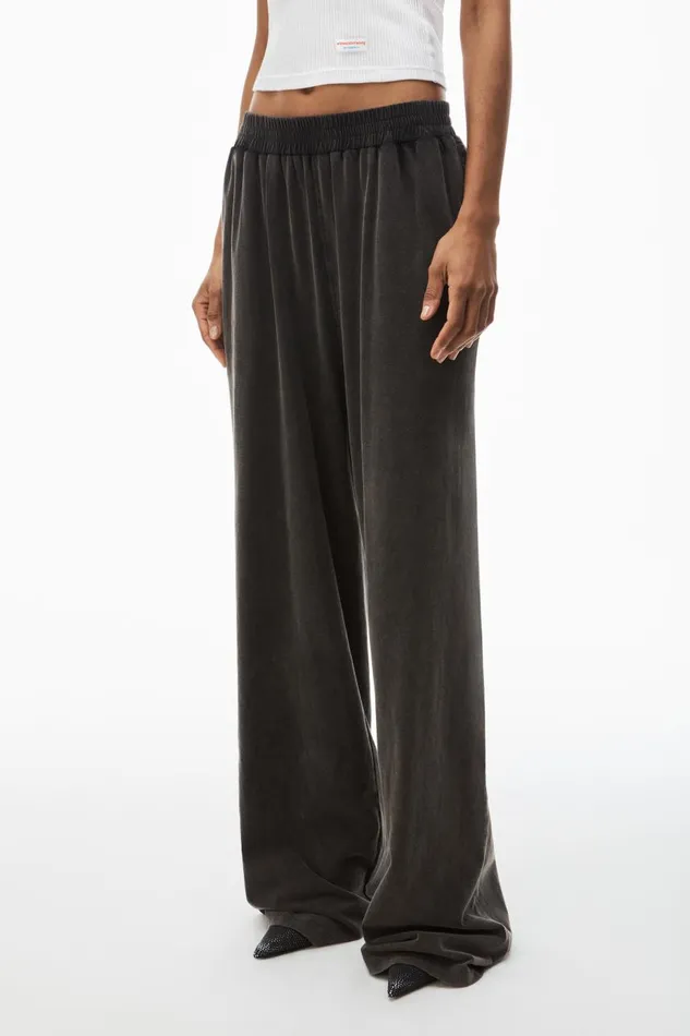 Alexander Wang Sweatpants Women HighWaist Relaxed Sweatpant In Cotton