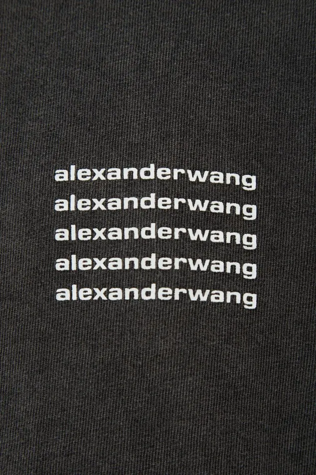 Alexander Wang TShirts Women Acid Wash Tee In High Twist Jersey
