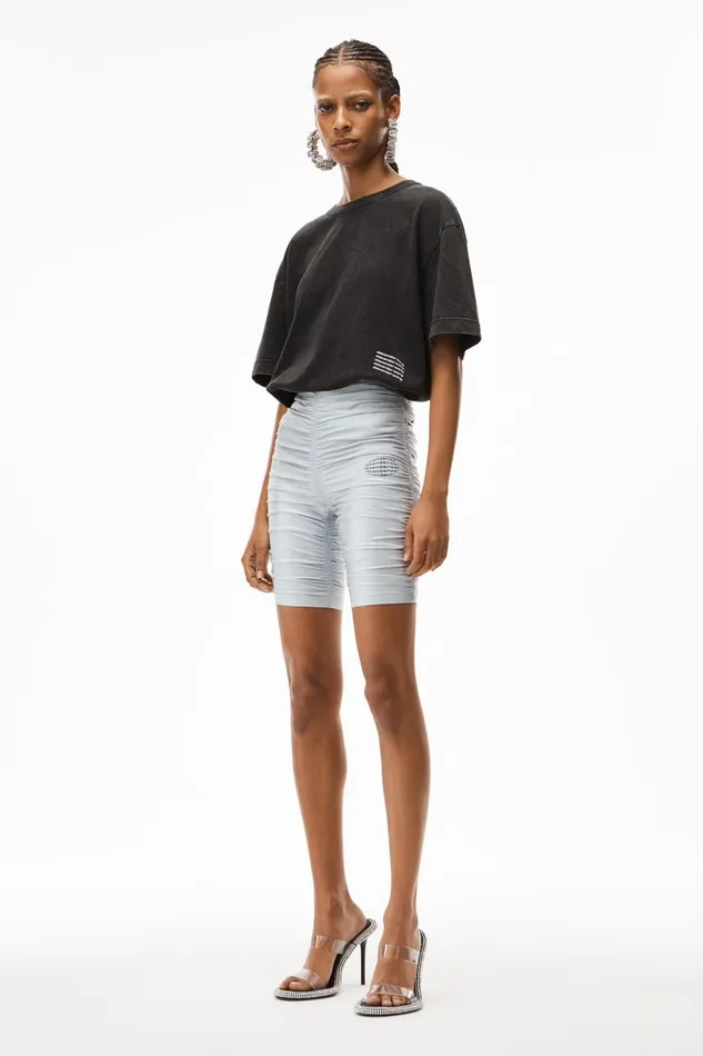 Alexander Wang TShirts Women Acid Wash Tee In High Twist Jersey
