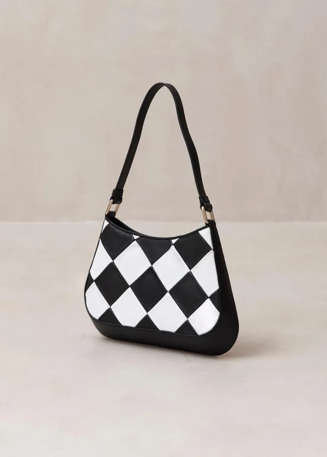 ALOHAS Bags The C Scacchi 8211 Black And White Leather Handbag 8211 Women