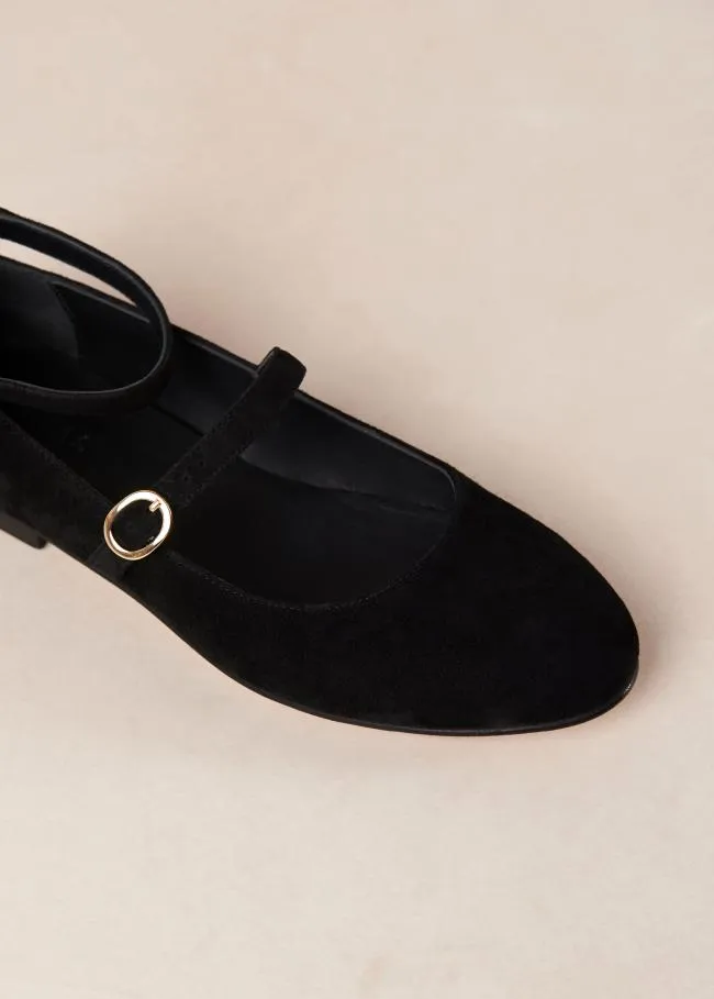 ALOHAS Ballet Flats Evelyn 8211 Black Suede MaryJane Flats 8211 Women