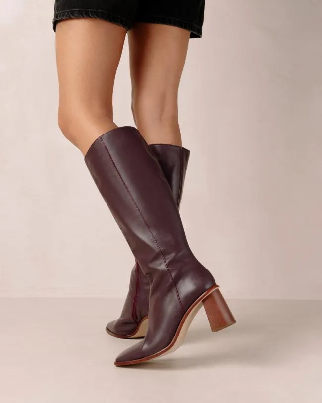 ALOHAS Boots East Wine Burgundy 8211 Women