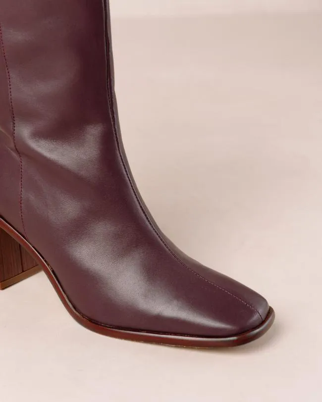ALOHAS Boots East Wine Burgundy 8211 Women