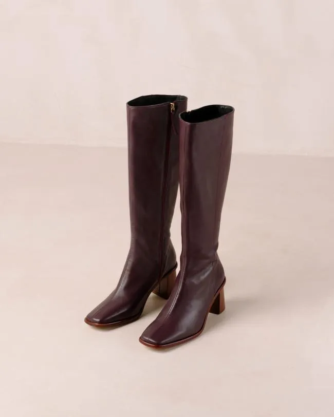 ALOHAS Boots East Wine Burgundy 8211 Women