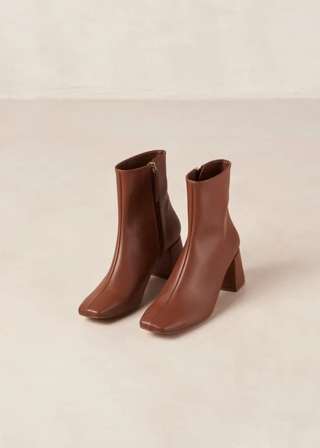 ALOHAS Boots Watercolor 8211 Brown Vegan Leather Boots 8211 Women