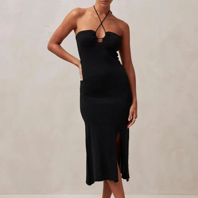 ALOHAS Dresses Dancefloor Glim 8211 Black Knit Dress 8211 Women