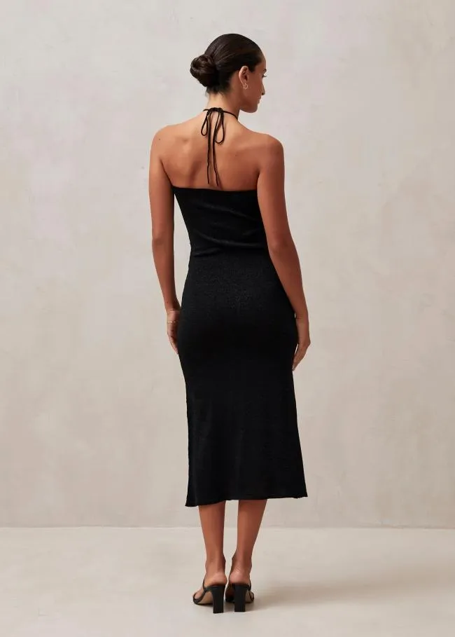 ALOHAS Dresses Dancefloor Glim 8211 Black Knit Dress 8211 Women