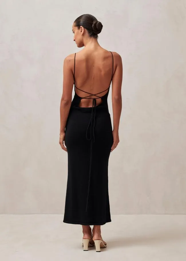 ALOHAS Dresses Delicate 8211 Black Knit Dress 8211 Women