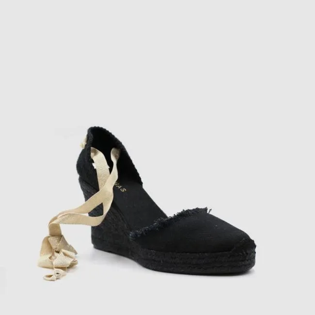 ALOHAS Espadrilles Clara By Night 8211 Black Canvas Espadrilles 8211 Women