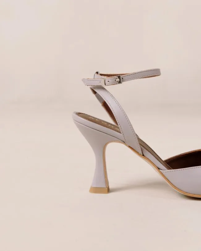ALOHAS Heels Cinderella 8211 Purple Leather Pumps 8211 Women