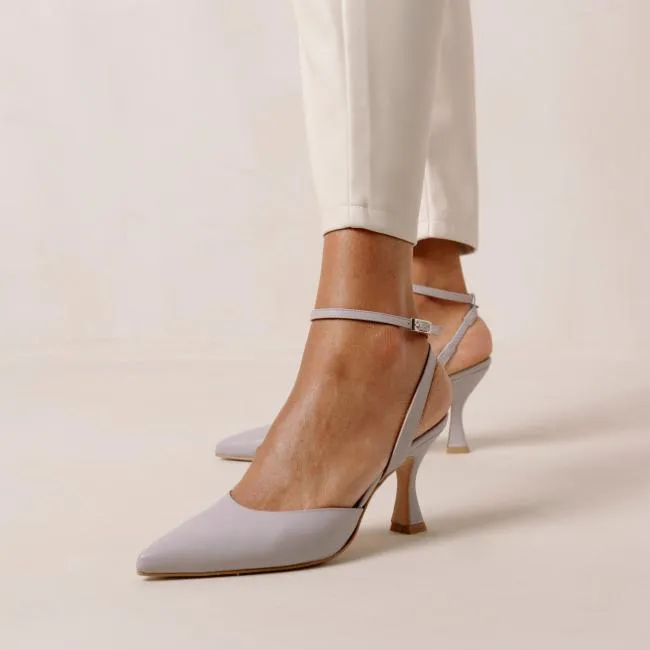 ALOHAS Heels Cinderella 8211 Purple Leather Pumps 8211 Women