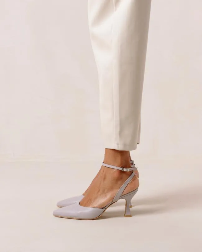 ALOHAS Heels Cinderella 8211 Purple Leather Pumps 8211 Women