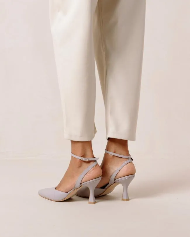 ALOHAS Heels Cinderella 8211 Purple Leather Pumps 8211 Women