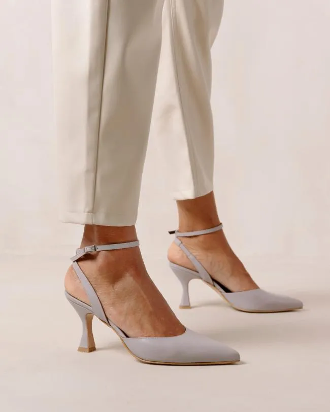 ALOHAS Heels Cinderella 8211 Purple Leather Pumps 8211 Women