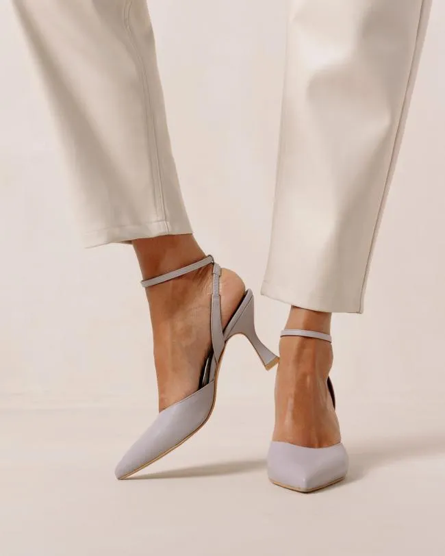 ALOHAS Heels Cinderella 8211 Purple Leather Pumps 8211 Women