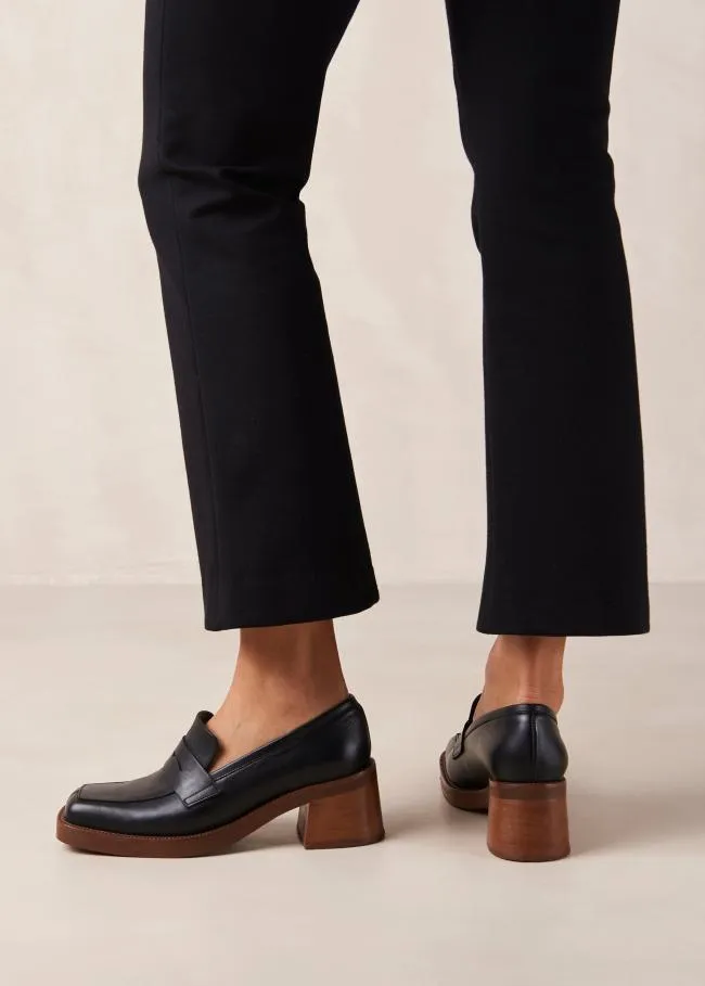 ALOHAS Loafers Roxanne 8211 Black Leather Loafers 8211 Women