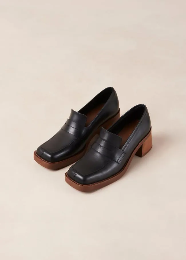 ALOHAS Loafers Roxanne 8211 Black Leather Loafers 8211 Women