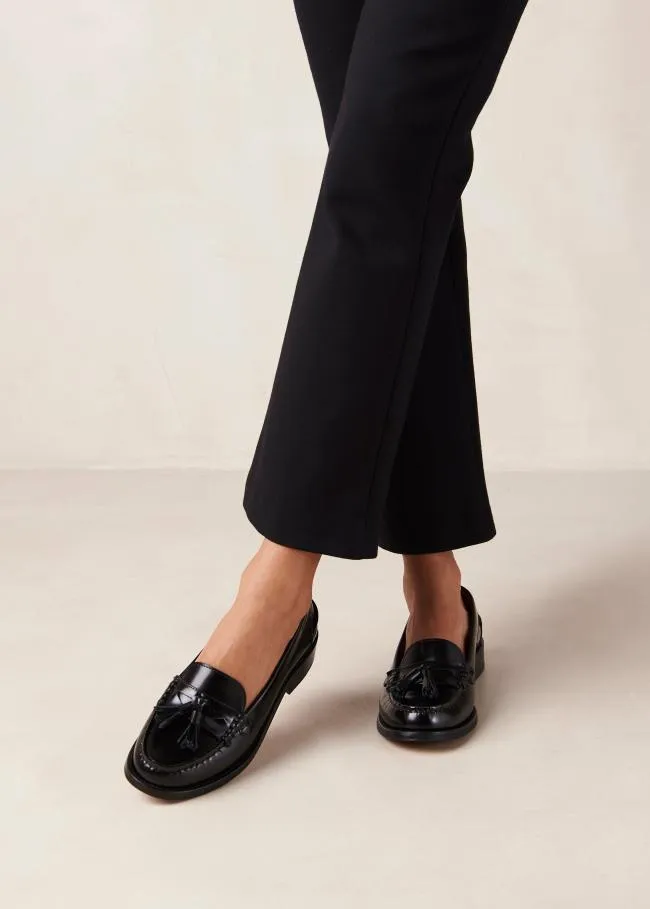 ALOHAS Loafers Terrane 8211 Black Leather Loafers 8211 Women