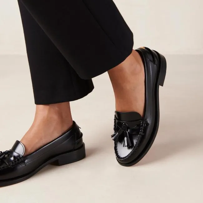 ALOHAS Loafers Terrane 8211 Black Leather Loafers 8211 Women