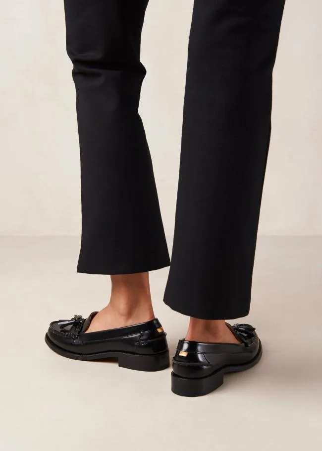 ALOHAS Loafers Terrane 8211 Black Leather Loafers 8211 Women