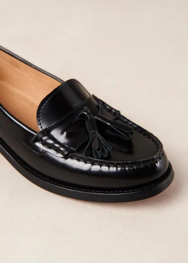 ALOHAS Loafers Terrane 8211 Black Leather Loafers 8211 Women