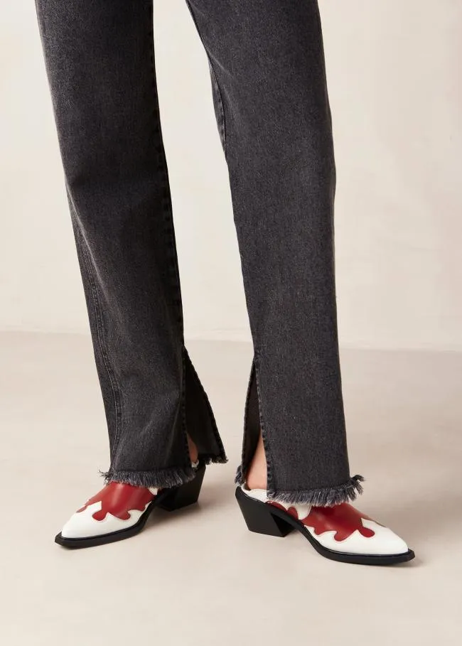 ALOHAS Mules Weston 8211 Bicolor Leather Cowboy Mules 8211 Women