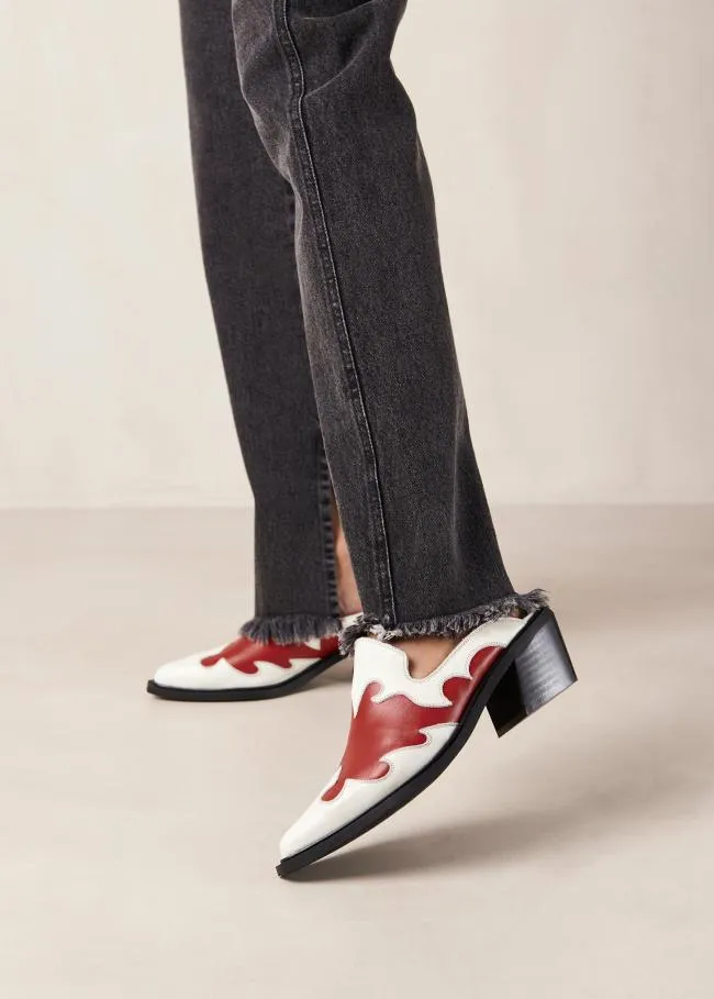 ALOHAS Mules Weston 8211 Bicolor Leather Cowboy Mules 8211 Women