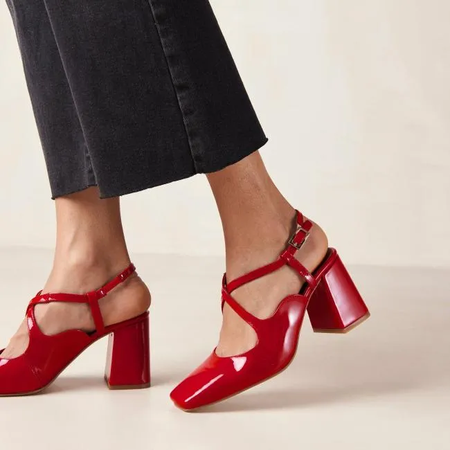 ALOHAS Pumps Reggie 8211 Red Patent Pumps 8211 Women