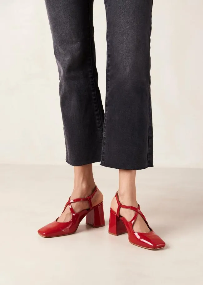 ALOHAS Pumps Reggie 8211 Red Patent Pumps 8211 Women