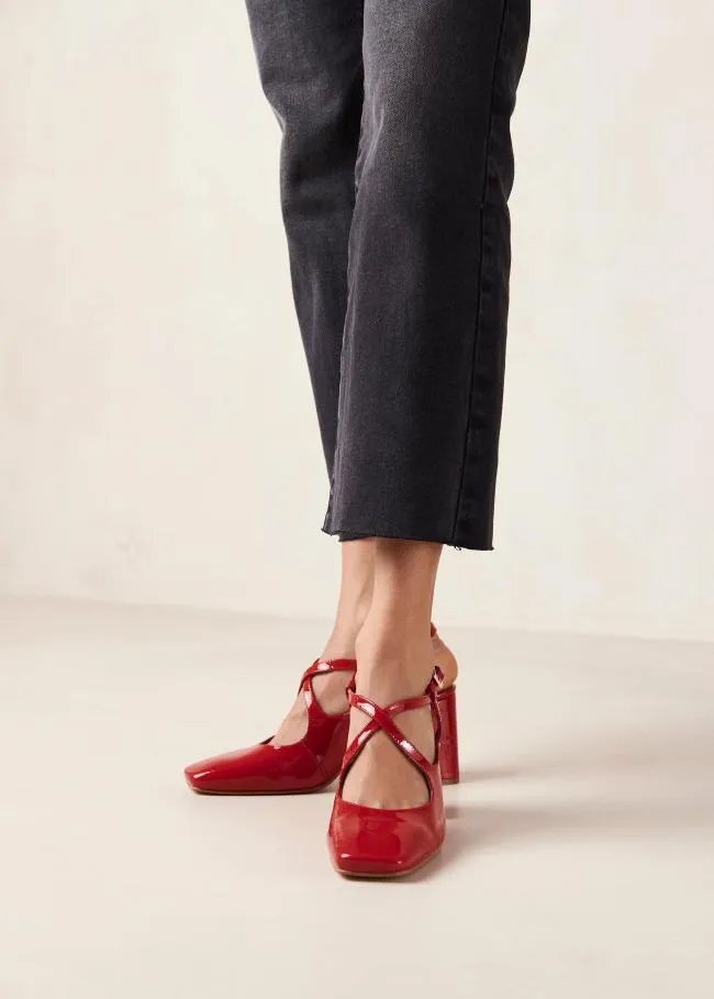 ALOHAS Pumps Reggie 8211 Red Patent Pumps 8211 Women