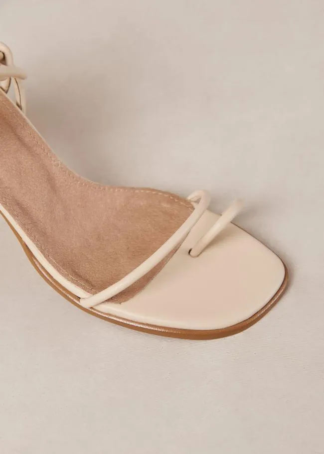 ALOHAS Sandals Grace Corn 8211 White Vegan Leather Sandals 8211 Women