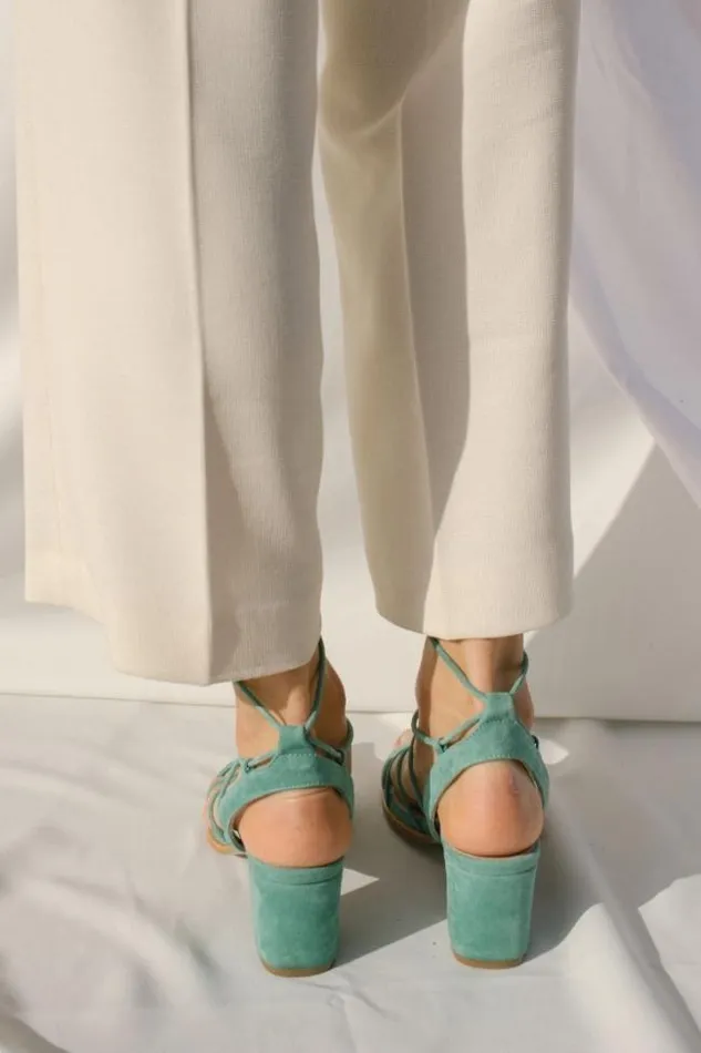 ALOHAS Sandals Sophie 8211 Blue Suede Sandals 8211 Women