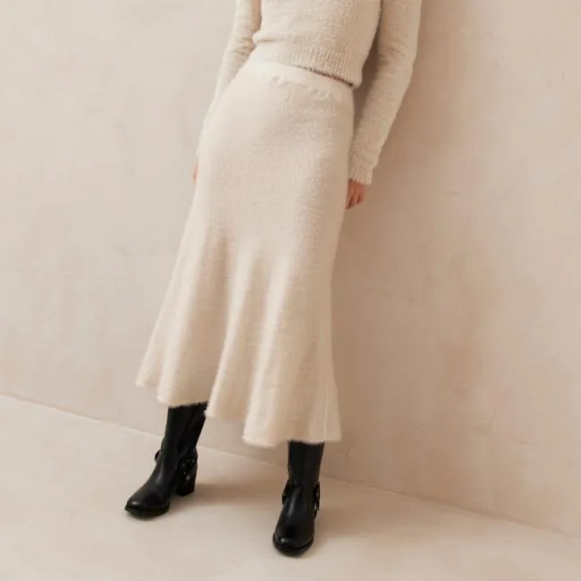 ALOHAS Skirts Maude 8211 Ecru Knitted Skirt 8211 Women