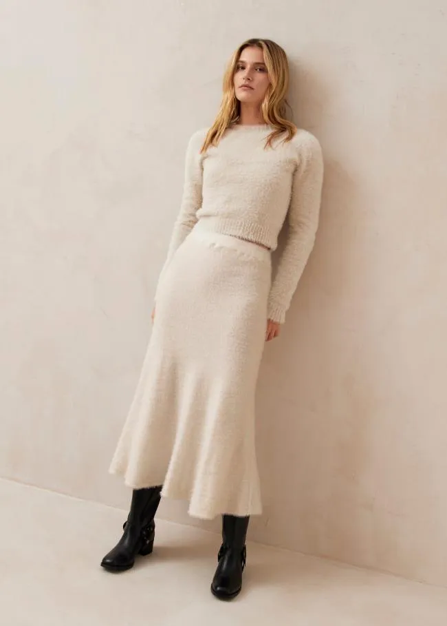 ALOHAS Skirts Maude 8211 Ecru Knitted Skirt 8211 Women