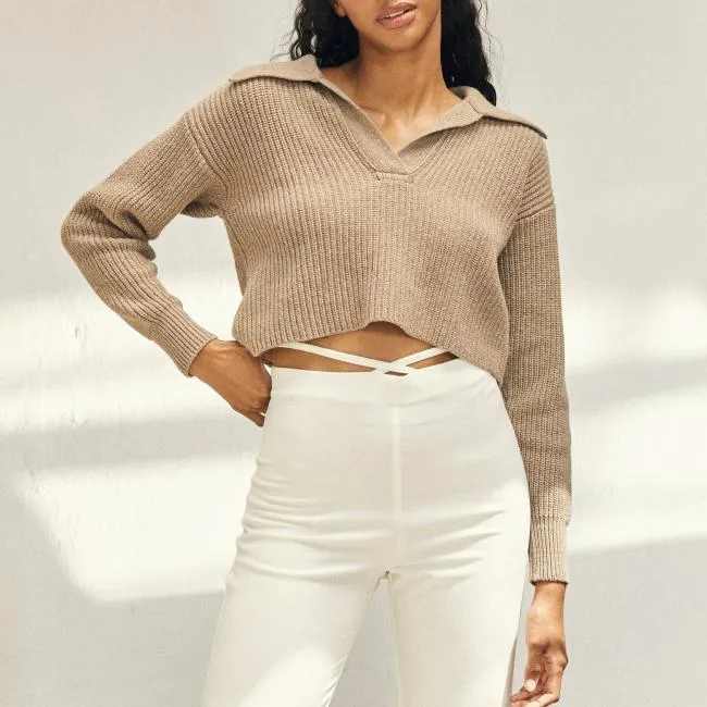 ALOHAS Sweaters and Cardigans Airliner 8211 Brown Knit Top 8211 Women