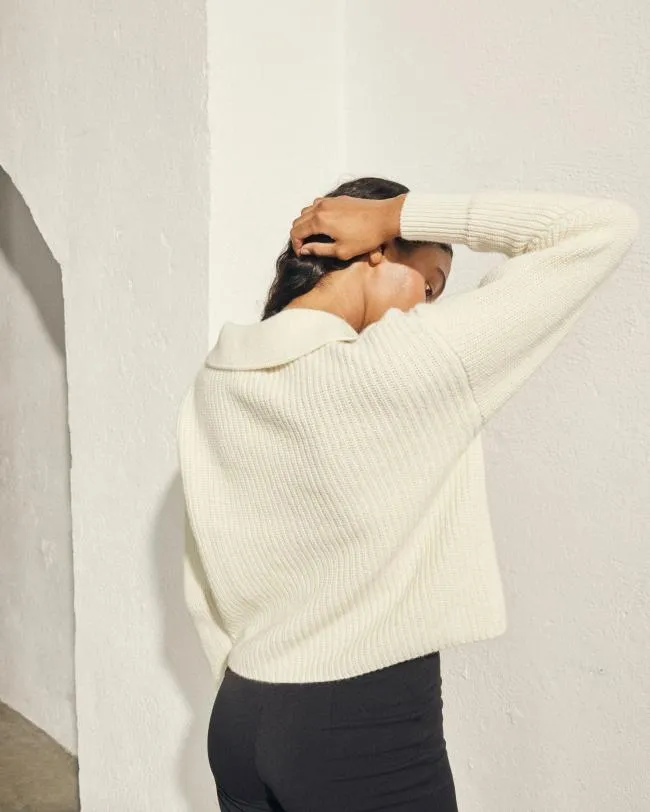 ALOHAS Sweaters and Cardigans Airliner 8211 White Knit Top 8211 Women