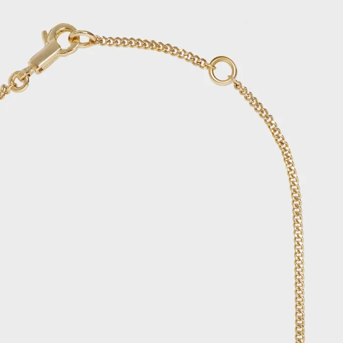 Alphabet F Necklace In Brass With Gold Finish Gold Women CELINE ALPHABET