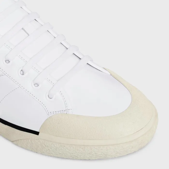 As01 Low LaceUp Celine Alan Sneaker In Calfskin Optic White Men CELINE SNEAKERS