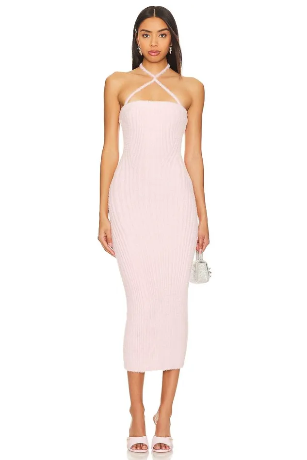 Astrid Halter Dress Light Pink Women Lovers and Friends Dresses