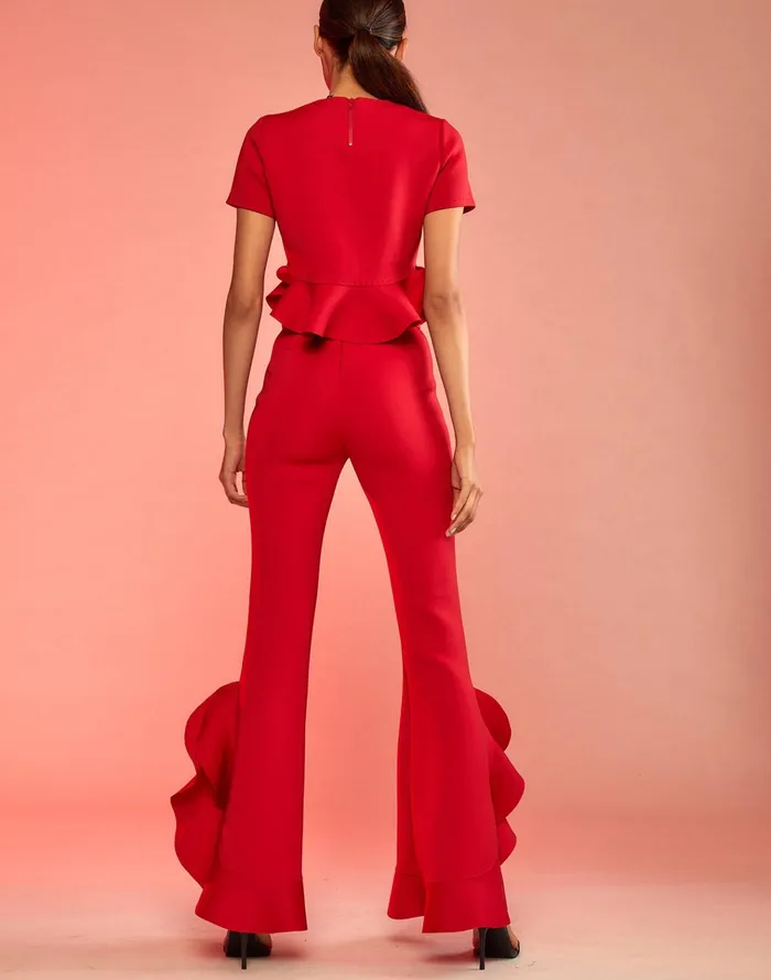 Astro Pant 8211 Red Women Cynthia Rowley Bottoms