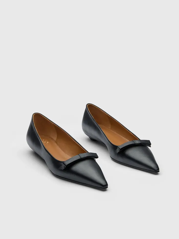 ATP Atelier Flats Limana Black Nappa Ballet Flats Black 8211 Women